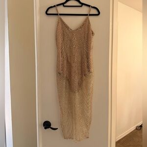 Fashion nova gold dress